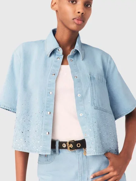 Сорочка Maje блакитна
