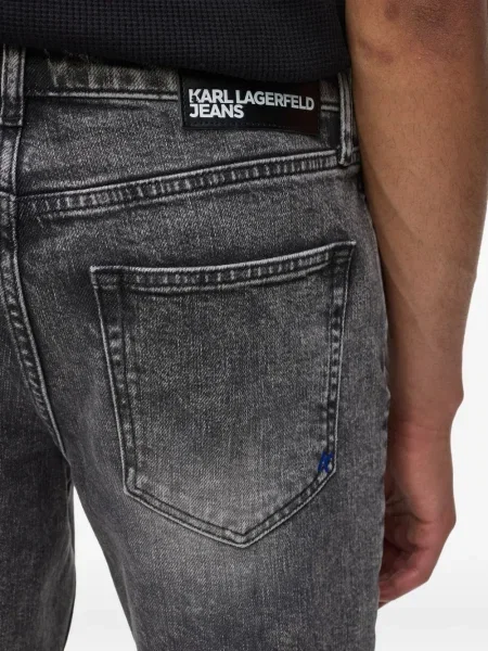 Blugi Karl Lagerfeld Jeans stretch gri