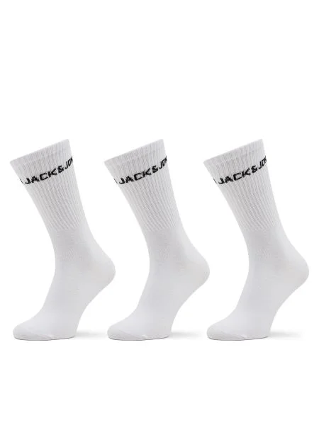 JACK & JONES Sportzoknik MELVIN fekete fehér