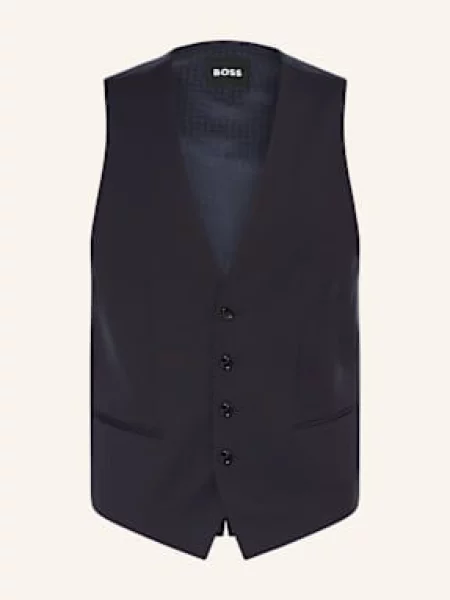 Boss Obleková Vesta Huge Slim Fit tmavě modrá