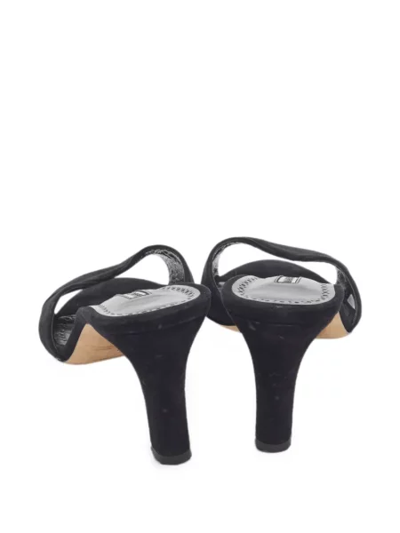 Sandale Manolo Blahnik din piele de căprioară negru