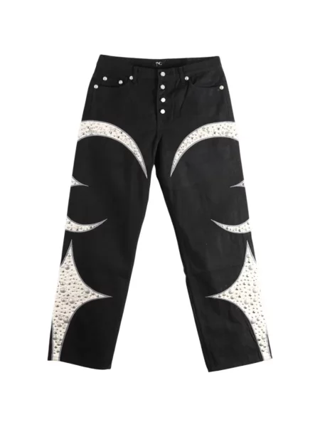 Blugi Thug Club cu tepi negru