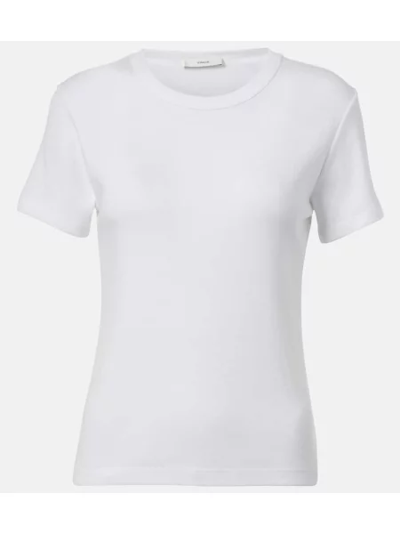 Tricou Vince din jerseu alb