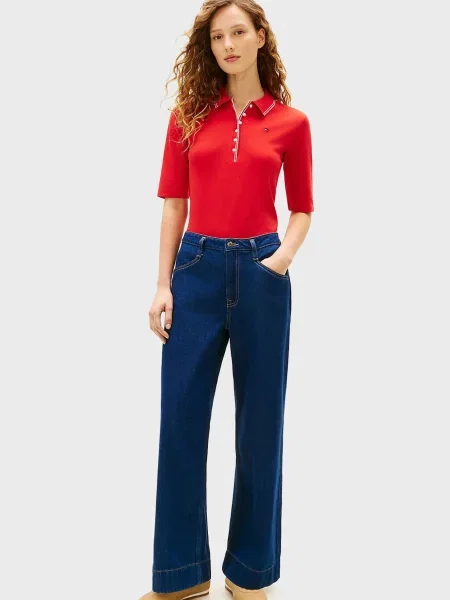 Поло Tommy Hilfiger червоне
