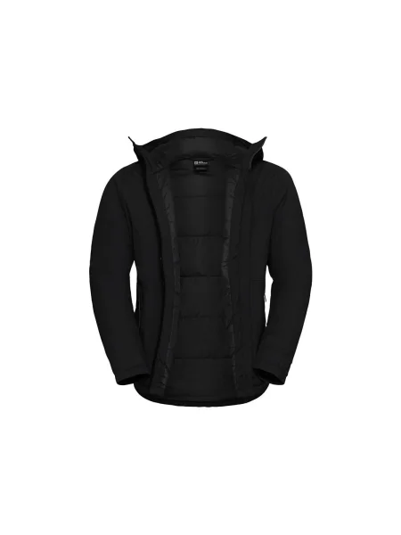 Pánska bunda do dažďa Jack Wolfskin Pamir black čierna