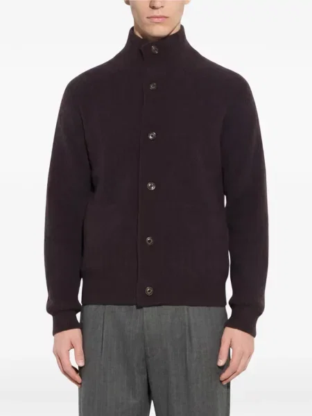 Cardigan Paolo Pecora tricotate violet