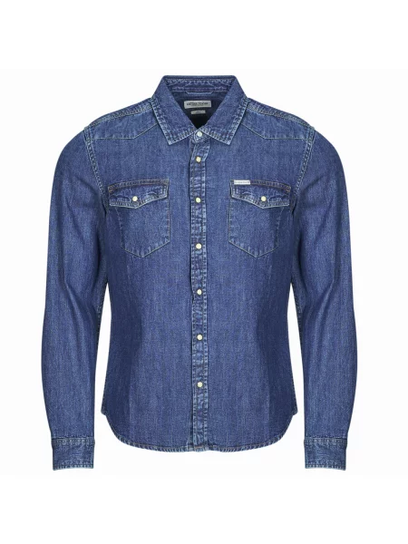 Džínová košile Guess Jeans modrá