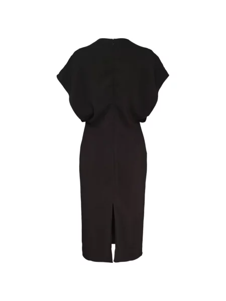 Rochie midi Stella Mccartney cu decolteu în V negru