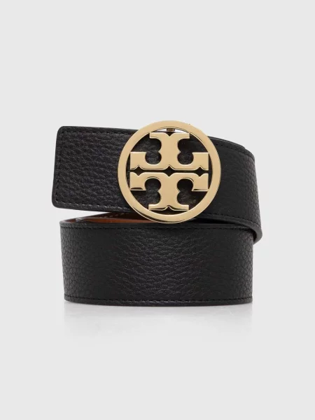 Usnjen dvostranski Tory Burch črna