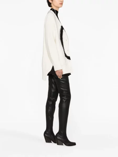 Μάλλινη ζακέτα Off-white λευκό