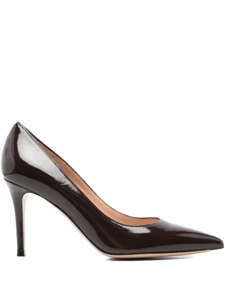 Pantofi cu toc Gianvito Rossi din piele maro