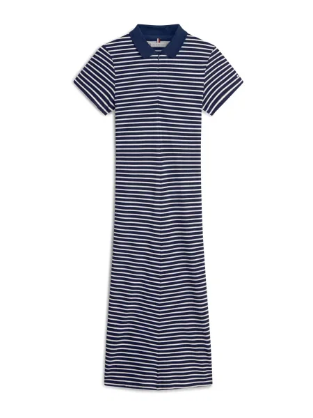 TOMMY HILFIGER Rochie bleumarin alb