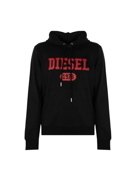 Bluza z kapturem Diesel z kapturem czarna