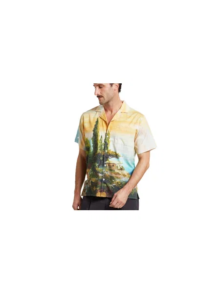 Dedicated Shirt Marstrand Oceanview Multi Color Mężczyźni Koszula Dedicated Wielobarwny Size: M