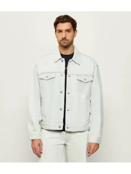 Calvin Klein Jeans Geacă de blug | Relaxed fit albastru