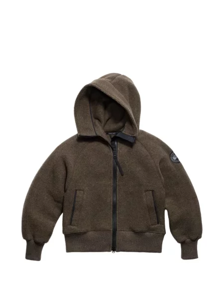 Geacă bomber Canada Goose din fleece maro