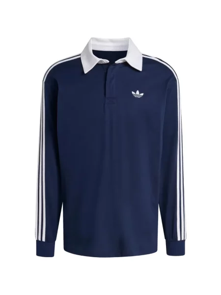 Lung tricou polo Adidas albastru