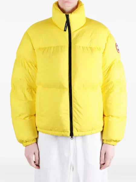 Matlasat geacă cu puf Canada Goose galben