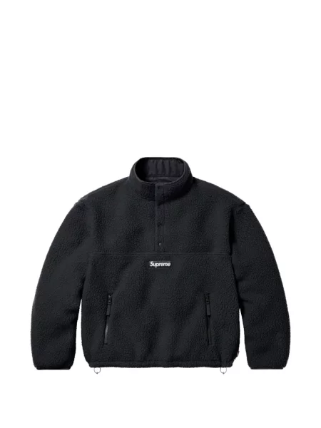 Reversibil geacă Supreme cu autograf negru