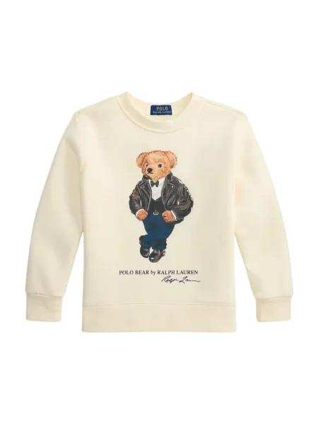 Dzianinowa bluza Polo Ralph Lauren beżowa