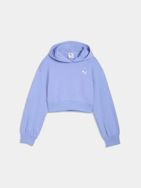 Дитяче Худі PUMA Wardrobe Ess Hoodie комбінований верх фіолетовий