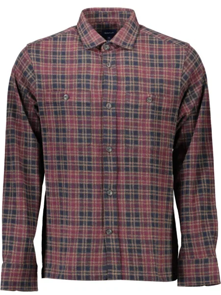 Cămașă Gant cu mâneci lungi lungă albastru