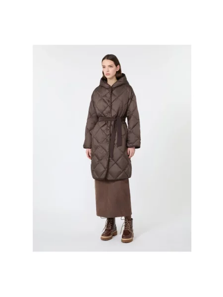 Kurtka Weekend Max Mara pikowana brązowa