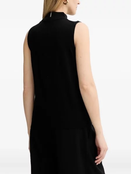 Portofel Michael Michael Kors cu volane plisat de lână negru