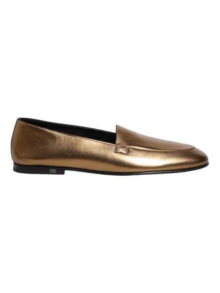 Półbuty Dolce And Gabbana skórzane casual żółte