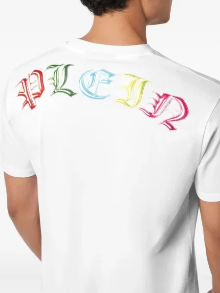 Tricou Philipp Plein cu imagine teddy alb