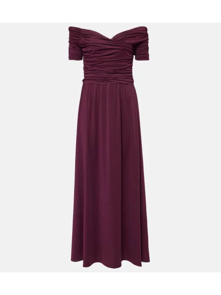 Rochie midi Altuzarra din jerseu până la genunchi de costum violet