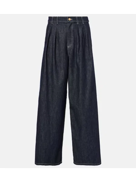 Pantaloni 's Max Mara cu talie înaltă albastru