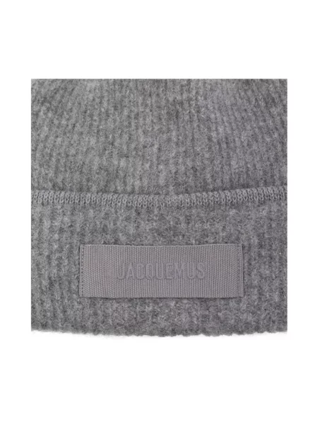 Czapka Jacquemus wełniana szara