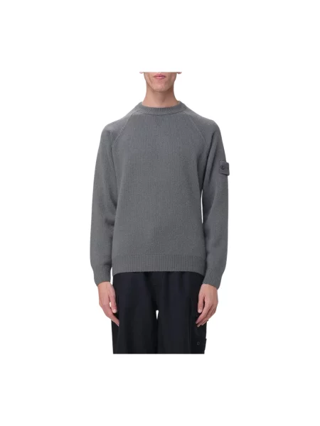 Sweter Stone Island z kamieniami szary