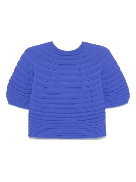 Top Pleats Please Issey Miyake plisat albastru