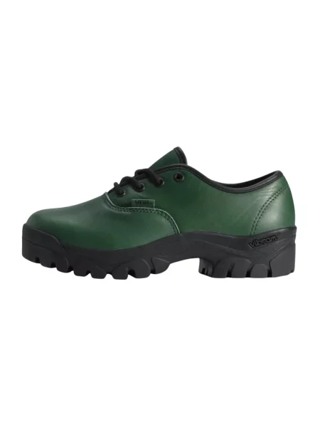 Półbuty Vans skórzane zielone