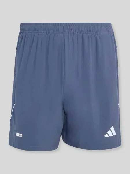 Koszulka z nadrukiem logo krój regular fit Adidas Training granatowa