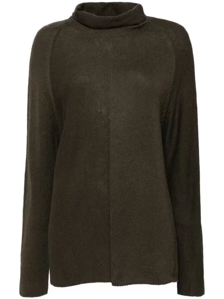 Top Forme D’expression z wysokim kołnierzem zielony