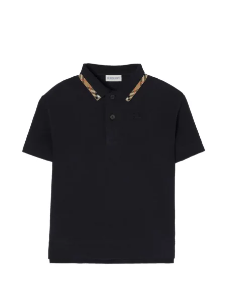 Koszulka polo dziecięca Burberry czarna