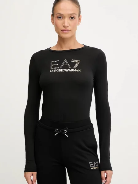 Emporio Armani Blúzka TJDQZ Regular Fit čierna