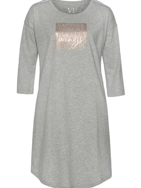 VIVANCE Spalna srajca siva