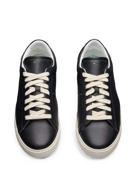 Sneakerși Kiton din piele negru