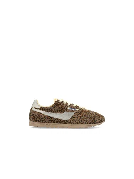Sneakersy Autry skórzane brązowe