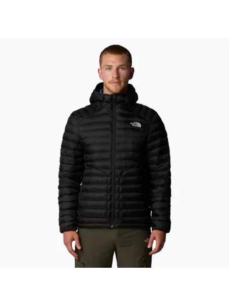Kurtka puchowa The North Face Huila Synthetic Hoodie black/asphalt grey czarna