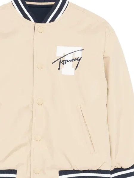 Kurtka bomber dziecięcy Tommy Hilfiger beżowy