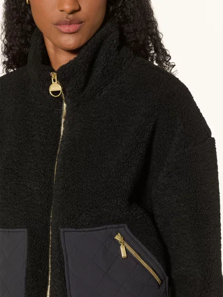 Barbour International Bunda Z Medvědího Kožešiny Gea černá