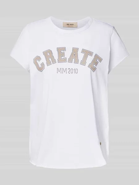 T-shirt z nadrukiem z logo model ‘Celli’ Mos Mosh biała