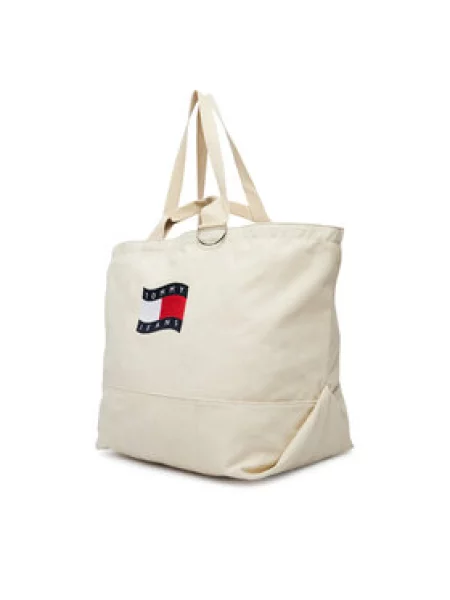 Tommy Jeans Rankinė Tjw Wave Flag Med Tote Smėlio raudona