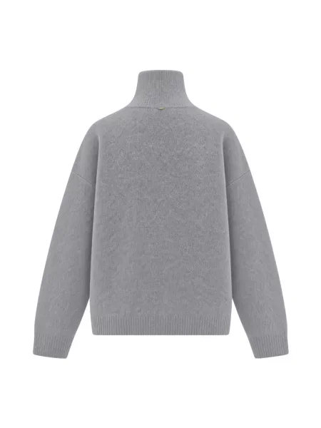 Sweter z golfem Liu Jo wełniany szary