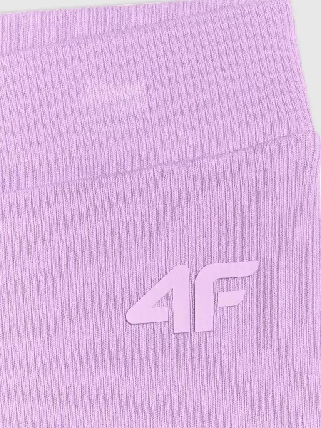 Haftowane szorty Courreges casual fioletowe